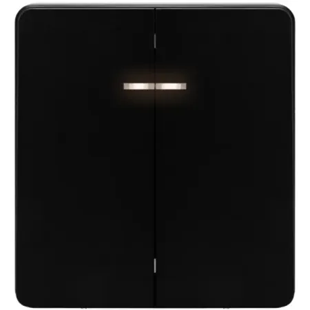 Выключатель встраиваемый Kranz Round 2 клавиши с подсветкой цвет оникс силиконовая крышка для чашки waasoscon round silicone cup lid