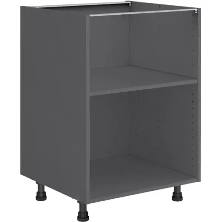 Каркас для напольного кухонного шкафа 60x77x56 см ДСП цвет серый автомобильная застежка универсальные зажимы для напольного коврика зажимы для крепления ковров пряжки для vw jetta golf 4 mk4 bora passat b5 beetle polo 6r 9n 9n3