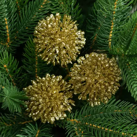 Украшение декоративное KREAFORTA Цветы 25 см золотой