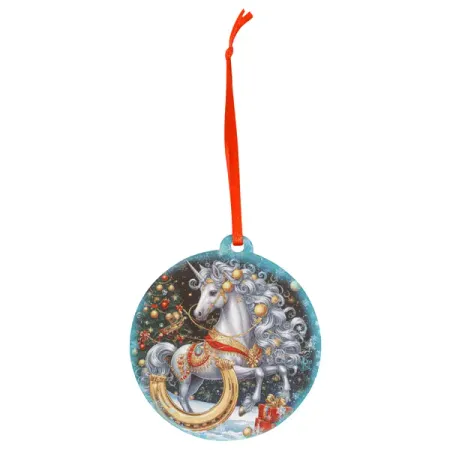 Елочная игрушка Домашняя кухня «Белогривая лошадь», 6.8x6.4 см, дерево, цвет белый игрушка конструктор вертолет апач дерево