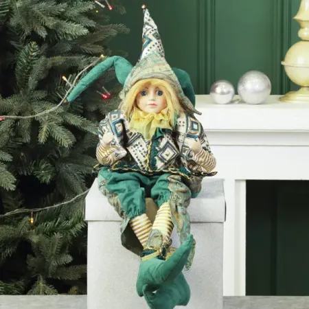 Игрушка Клоун 936384 65/40 см зеленый