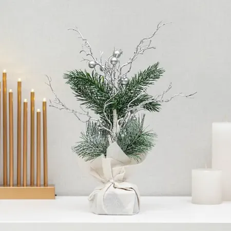 Ель новогодняя искусственная KREAFORTA в мешке 40 см белый