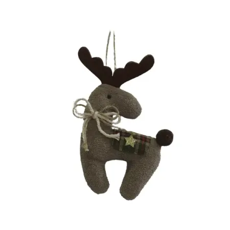 Подвесное украшение Олень 2x10x15 см разноцветный