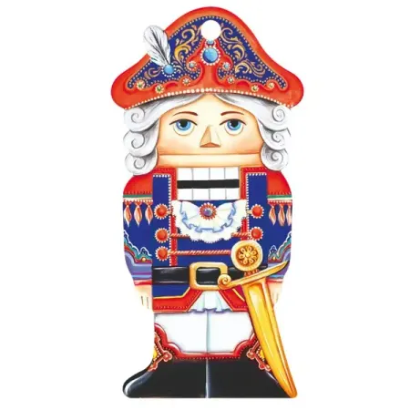 Елочная игрушка Домашняя кухня «Щелкунчик», 8.1x4 см, дерево, цвет красно-синий игрушка конструктор вертолет апач дерево