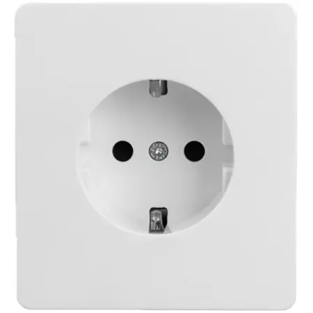 Розетка встраиваемая Kranz Round с заземлением со шторками цвет перламутр силиконовая крышка для чашки waasoscon round silicone cup lid