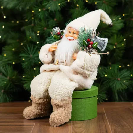 Фигура декоративная KREAFORTA Санта 45 см бежевый