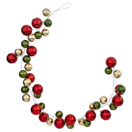 Гирлянда декоративная KREAFORTA 180 см с шарами разноцветный