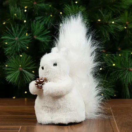 Фигура декоративная KREAFORTA Белка 21 см белый