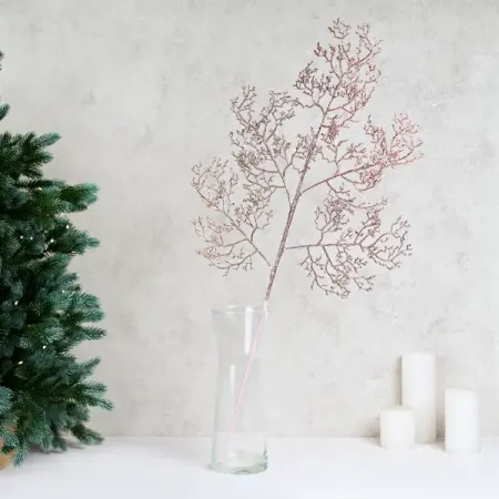 Ветка декоративная KREAFORTA Блестящая 76 см розовый