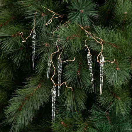 Ветка декоративная KREAFORTA Сосульки 60 см золотой