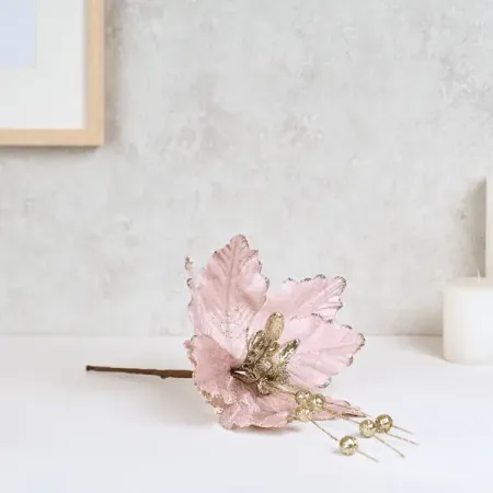 Цветок декоративный KREAFORTA 39 см розовый