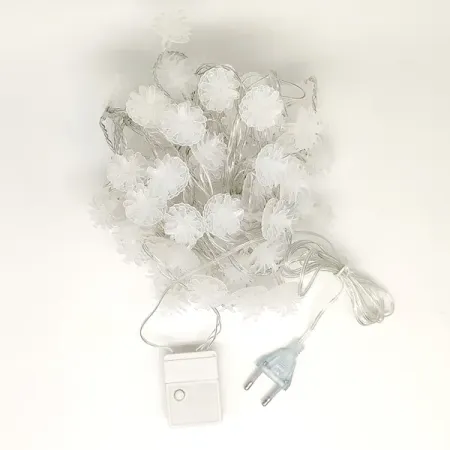 Электрогирлянда комнатная Шишки 12 м 100 ламп разноцветный свет 8 режимов работы