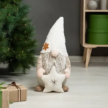 Фигура декоративная KREAFORTA Гном 30 см бежевый