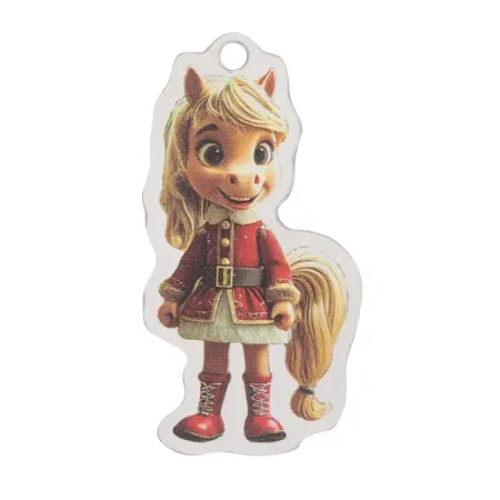 Елочная игрушка Домашняя кухня «Малышумба блондинка», 7.8x4.2 см, дерево, цвет красный