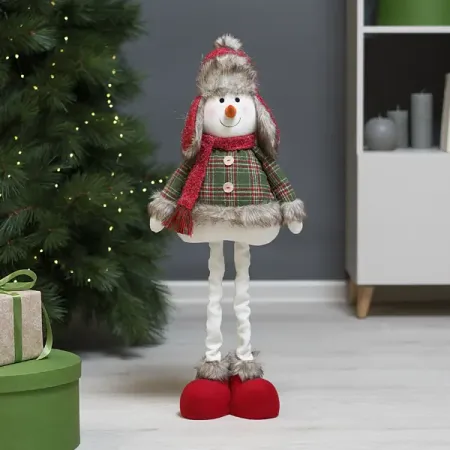 Фигура декоративная KREAFORTA Снеговик 75 см красный