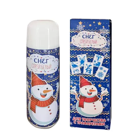 Снег-спрей с трафаретами