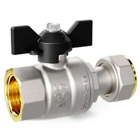 Кран шаровой с накидной гайкой прямой LD Pride DN20 PN40 3/4