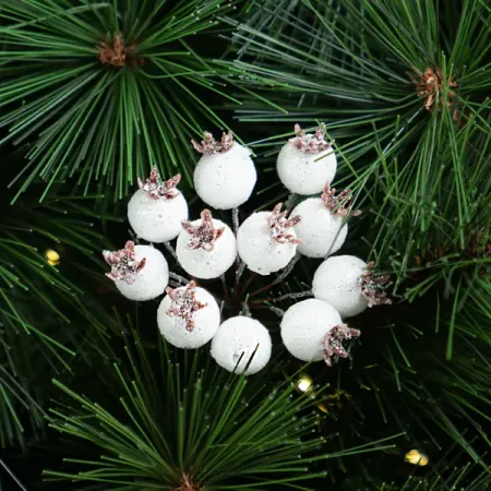 Ветка декоративная KREAFORTA Дикая роза 11 см белый