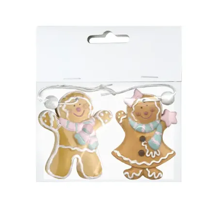 Набор елочных игрушек «Пряник», 5.5 см, полирезина, цвет разноцветный