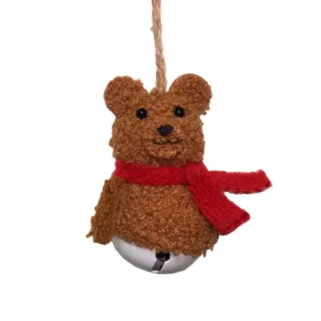 Подвесное украшение Мишка 5.5x7.5x8.5 см разноцветный