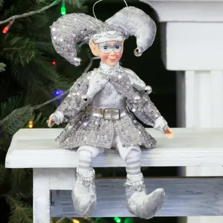 Игрушка Клоун 936389 26 см серебряный