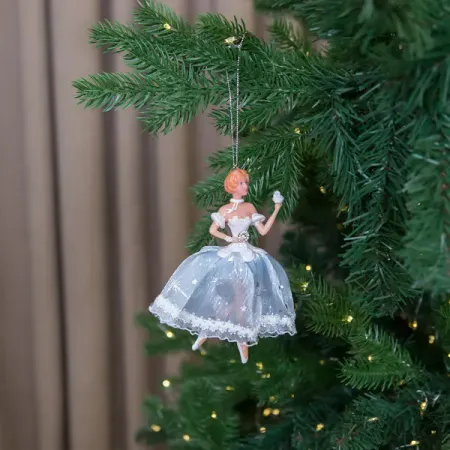 Подвесное украшение Балерина 5x11.5x17 см лазурный