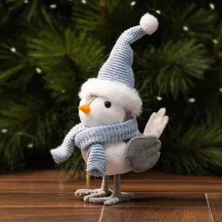 Фигура декоративная KREAFORTA Снегирь 25 см белый