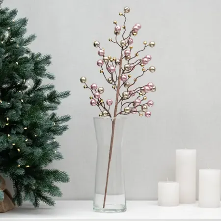 Ветка декоративная KREAFORTA Ягоды 59 см шампань