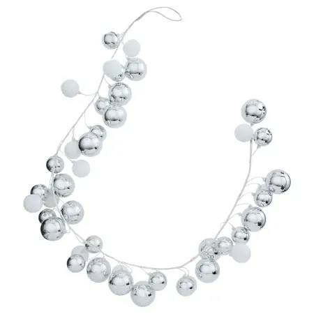 Гирлянда декоративная KREAFORTA 180 см с шарами серый