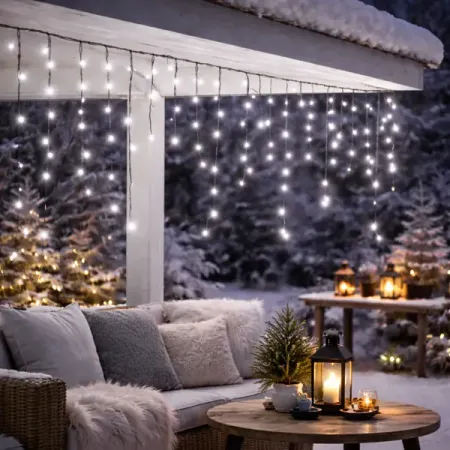 Электрогирлянда уличная Neon-Night Бахрома 3 м 200 ламп цвет холодный белый