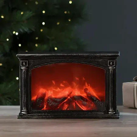 Светодиодный декоративный светильник-камин 