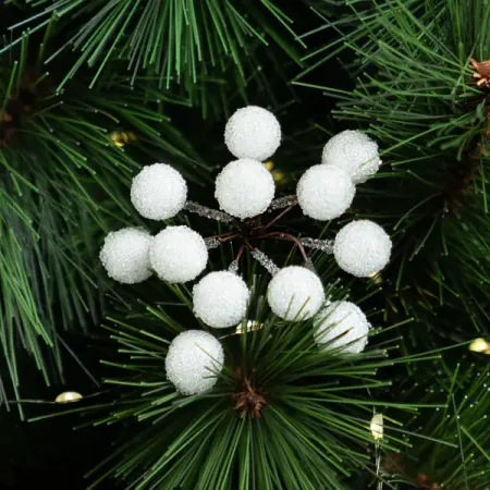 Ветка декоративная KREAFORTA Ягоды 11 см белый