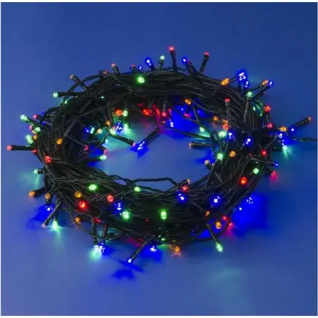 Электрогирлянда комнатная Нить 10 м 100 ламп RGB свет 8 режимов работы