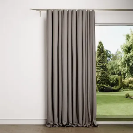 Штора на ленте Дэмус 200x280 см цвет коричневый штора портьерная на шт ленте legrand гамма шенилл 200х280см шалфей арт 58135134