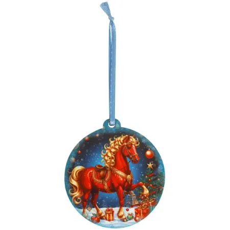 Елочная игрушка Домашняя кухня «Златогривка», 6.8x6.4 см, дерево, цвет красный хельма шпона домашняя фотостудия