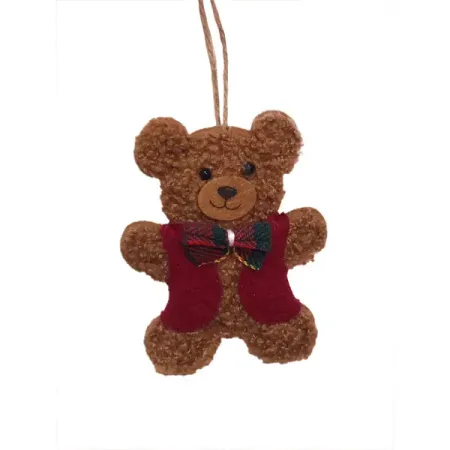 Подвесное украшение Мишка 9x7 см разноцветный