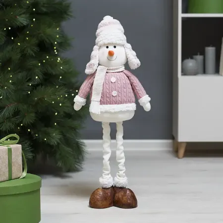 Фигура декоративная KREAFORTA Снеговик 75 см розовый