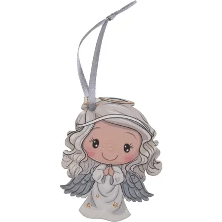 Елочная игрушка Домашняя кухня «Ангел», 8x7 см, дерево, цвет белый