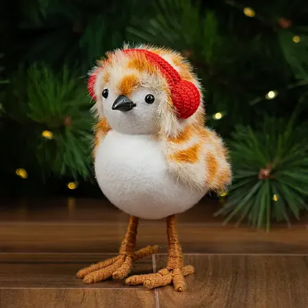 Фигура декоративная KREAFORTA Снегирь 18 см белый