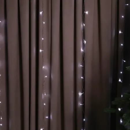 Электрогирлянда светодиодная занавес 6x3 м 450 ламп холодный белый свет
