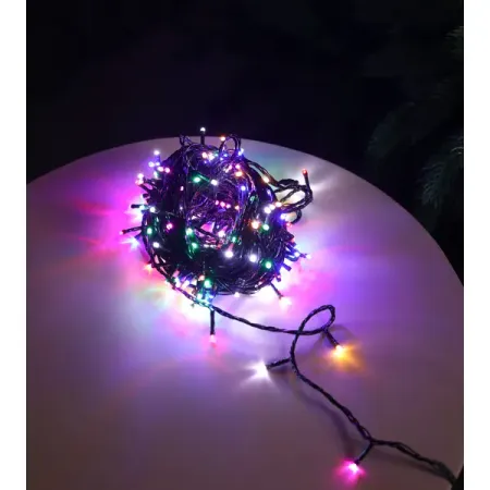 Электрогирлянда комнатная Нить 20 м 200 ламп RGB свет 8 режимов работы