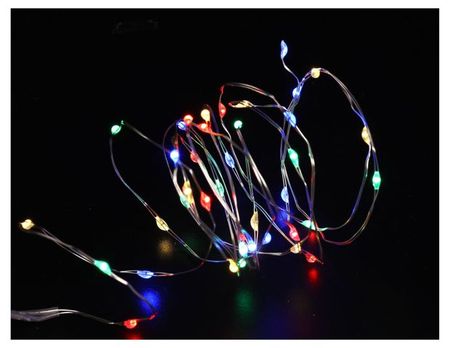 Гирлянда электрическая Actuel на батарейках 40 LED мультиколор, 1,9 м