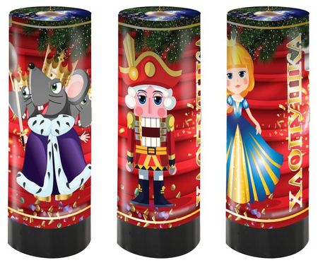 Хлопушка пружинная BALL MASQUERADE Новогодняя Сказка 11 см, 1 шт в ассортименте