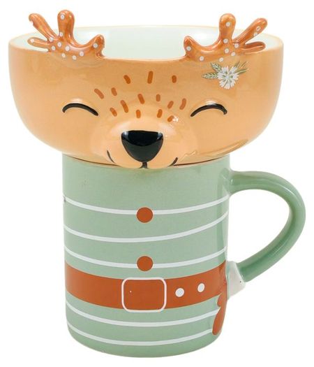 Набор Actuel Вокруг света Олененок, кружка + салатник