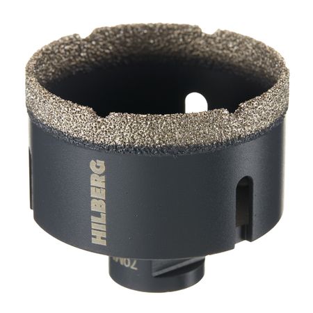 Коронка алмазная по керамограниту 70 мм Hilberg Super Hard (HH670)