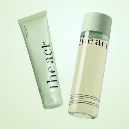 Набор средств для умывания THE ACT Набор для очищения лица пенка и тоник пенка для умывания cosnori micro active для деликатного очищения 150 мл