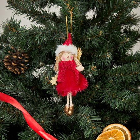 Елочная игрушка Зимняя фея/Winter Fay II елочная игрушка птица 10x8 5 красный