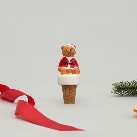 Пробка Рождественский джем/Christmas jam, медведь рождественский для фотобудки