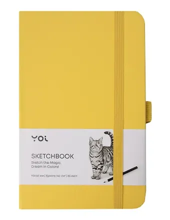 Скетчбук 9*14 80л 