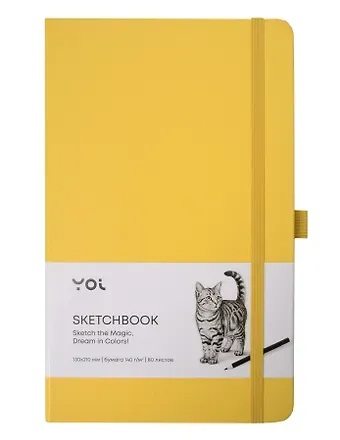 Скетчбук 13*21 80л 